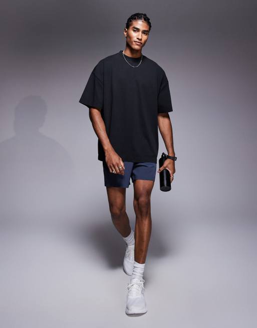 4505 – Icon – Svart t-shirt i kraftig bomull och oversize med snabbtorkande finish, 2 av 4