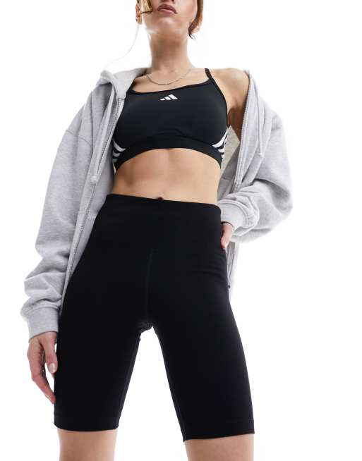 4505 – Icon – Svarta leggingsshorts i bomull med 20cm benlängd 