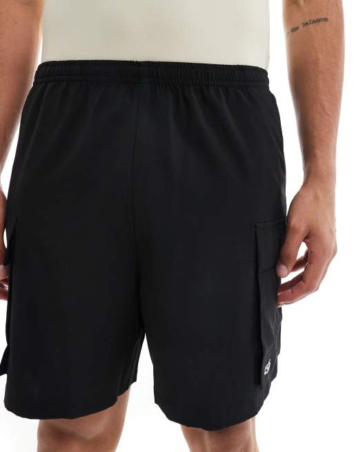 4505 – Icon – Svarta träningsshorts i snabbtorkande material med cargofickor , 4 av 5