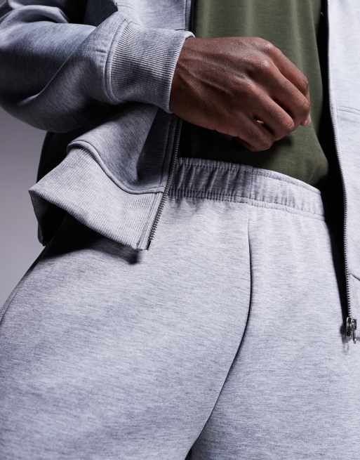 4505 – Icon – Sweatshorts aus schwerer Baumwolle in meliertem Grau mit schnell trocknendem Finish, 3 von 5