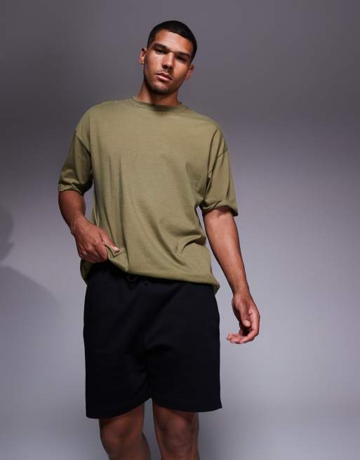 4505 – Icon – Sweatshorts aus schwerer Baumwolle in Schwarz mit schnell trocknendem Finish, 3 von 5