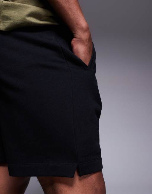 4505 – Icon – Sweatshorts aus schwerer Baumwolle in Schwarz mit schnell trocknendem Finish, 5 von 5