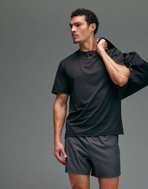 4505 – Icon – Szybkoschnący czarny siateczkowy T-shirt sportowy, 5 z 5
