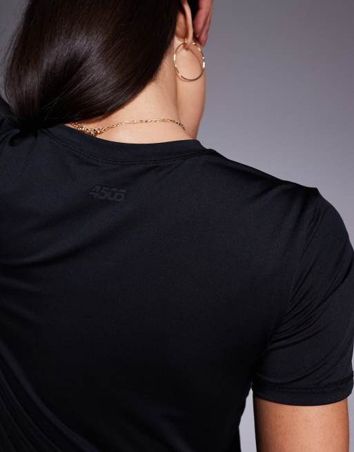 4505 – Icon – Szybkoschnący czarny T-shirt sportowy, 2 z 4