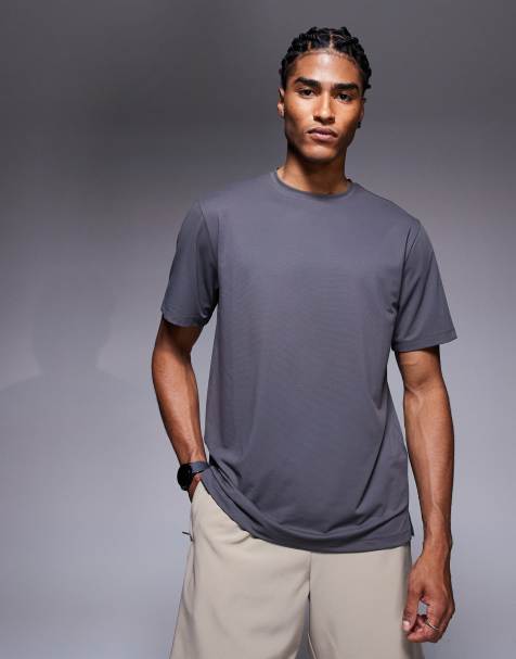 4505 Icon quick dry mesh training t-shirt in graphite 