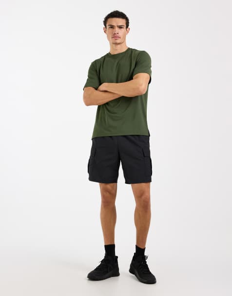 4505 – Icon – Szybkoschnący siateczkowy T-shirt sportowy w kolorze khaki - view 1