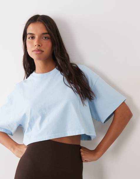 4505 Icon t-shirt court en coton épais avec finition séchage rapide en bleu bébé délavé - view 1