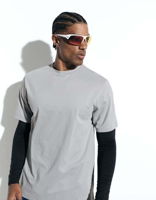4505 - Icon - T-shirt da allenamento in rete ad asciugatura rapida grigio chiaro, 4 di 6
