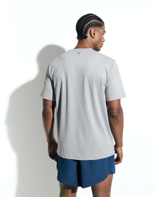 4505 - Icon - T-shirt da allenamento in rete ad asciugatura rapida grigio chiaro, 5 di 6