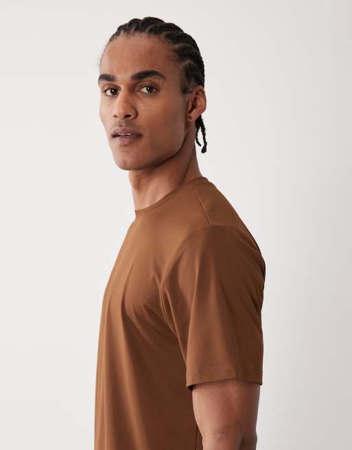 4505 - Icon - T-shirt da allenamento in rete ad asciugatura rapida marrone, 3 di 5
