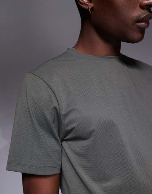 4505 - Icon - T-shirt da allenamento in rete quick dry verde scuro , 3 di 4