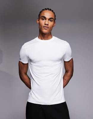 4505 - Icon - T-shirt de sous-vêtement de sport moulant à séchage rapide - Blanc