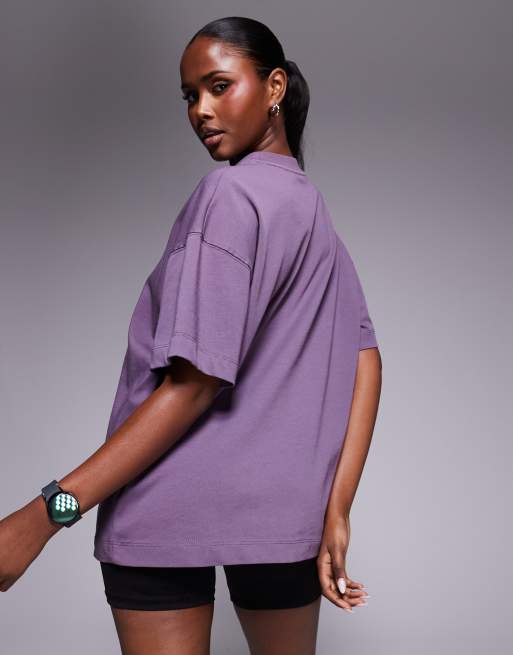 4505 - Icon - T-shirt oversize in cotone pesante mélange con finitura quick dry, 4 di 4