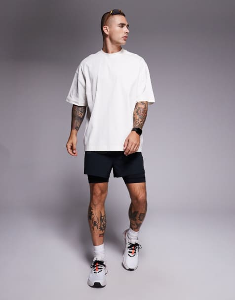 4505 – Icon – T-shirt oversize z grubej, szybkoschnącej bawełny, w kolorze złamanej bieli - view 1