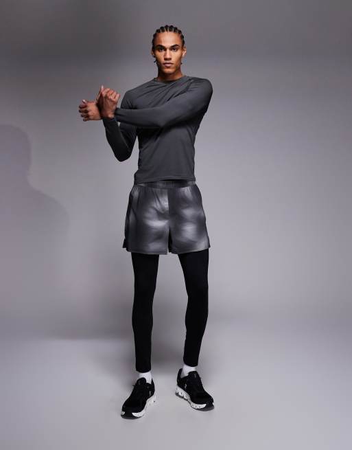 4505 - Icon - Top de sport de base moulant à manches longues en tissu à séchage rapide - Anthracite, 2 de 5
