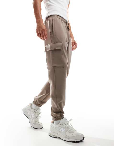 4505 Icon training quick dry performance cargo joggers in taupe grey - view 1