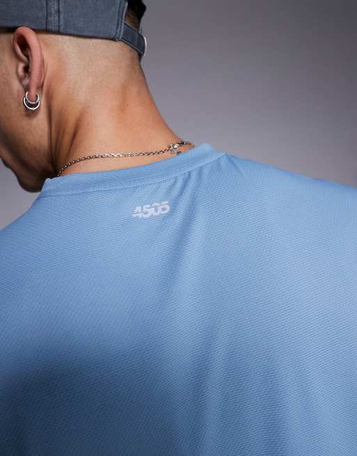 4505 Icon training quick dry t-shirt in slate blue , 2 of 4