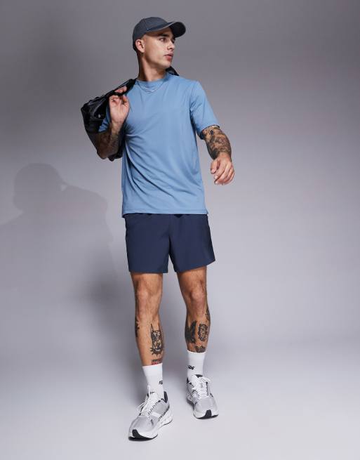 4505 Icon training quick dry t-shirt in slate blue , 3 of 4