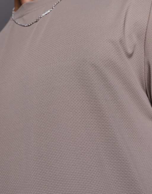4505 – Icon – Training – Schnelltrocknendes Sport-T-Shirt in Taupe-Grau , 4 von 4