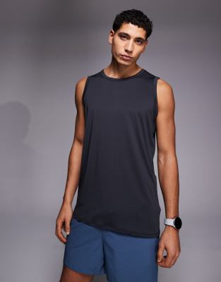 4505 Icon Training Sleeveless Loose Fit Tank With Quick Dry In Gray
