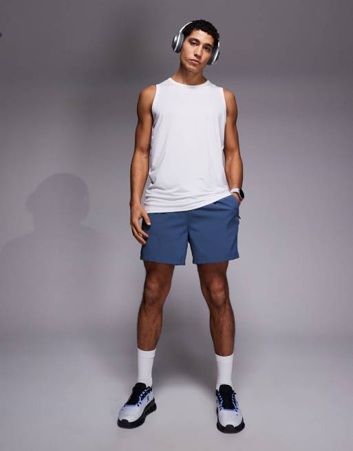 4505 Icon training sleeveless loose fit tank with quick dry in white, 2 of 5