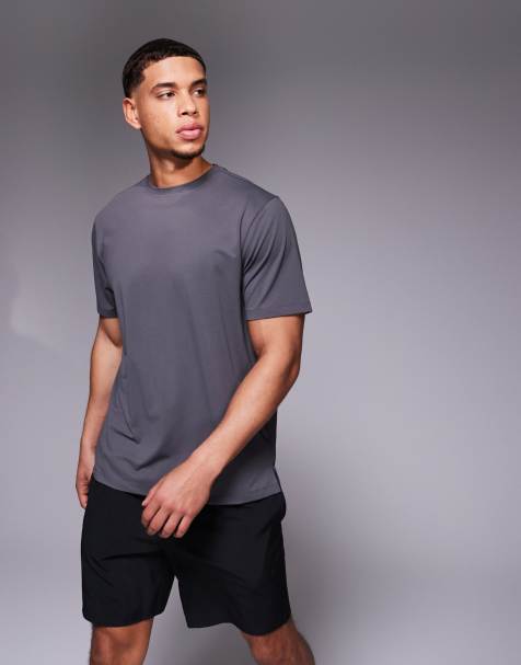 4505 Icon training t-shirt with quick dry 2 pack in coffee and graphite - view 1