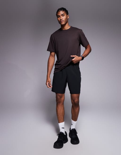 4505 Icon training t-shirt with quick dry 2 pack in coffee and graphite, 2 of 5