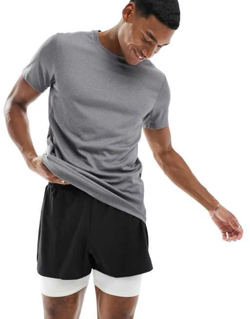 4505 Icon training t-shirt with quick dry in grey    