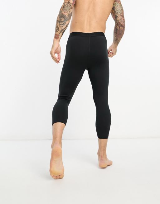 4505 Icon training tights in cropped length with quick dry in black , 2 of 4
