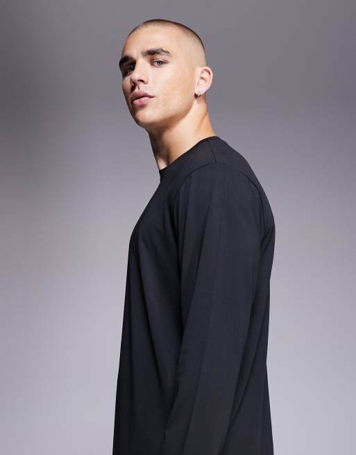 4505 - Icon - Trainings T-shirt van sneldrogend mesh met lange mouwen in zwart , 4 van 5