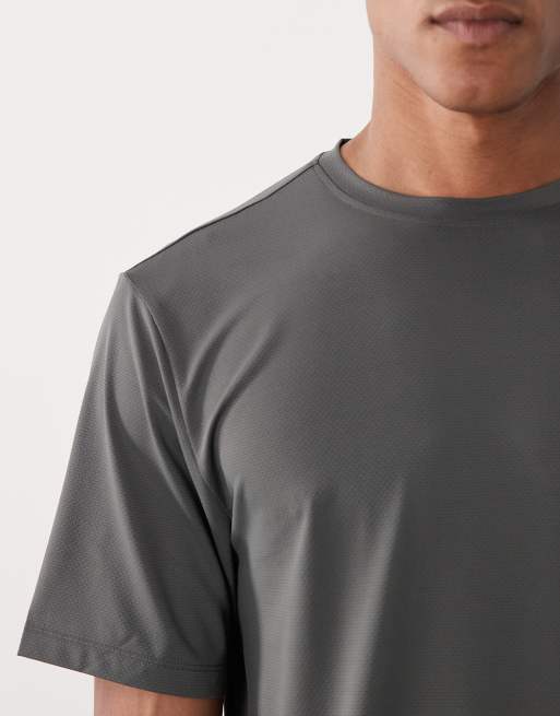 4505 - Icon - Trainingsshirt van sneldrogend mesh in donkergrijs, 5 van 5