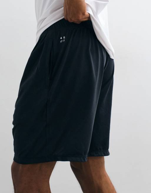 4505 - Icon - Trainingsshort van 7 inch en sneldrogend mesh met ritszakken in zwart, 2 van 5