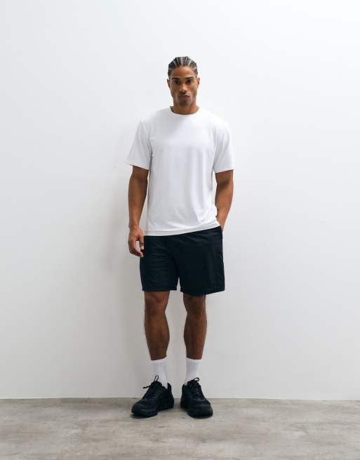 4505 - Icon - Trainingsshort van 7 inch en sneldrogend mesh met ritszakken in zwart, 3 van 5