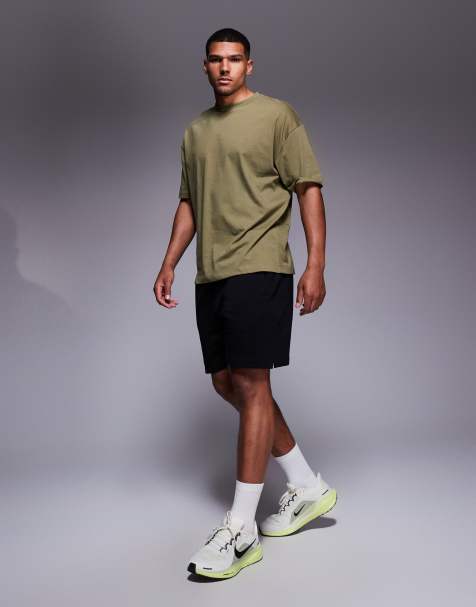 4505 - Icon - Trainingsshort van sneldrogende zware sweatstof in zwart - view 1