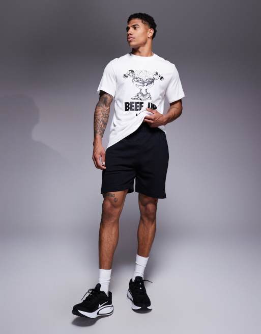4505 - Icon - Trainingsshort van sneldrogende zware sweatstof in zwart 