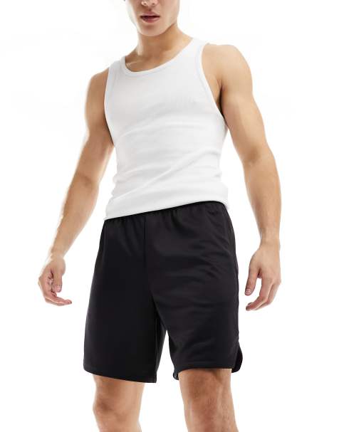4505 – Icon – Trainingsshorts in Schwarz aus schnelltrocknendem Polyester-Netzstoff - view 1