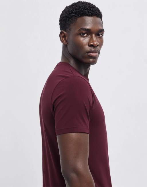 4505 Icon trænings-T-shirt med quick dry og muscle fit som baselayer i maroon, 9 af 10