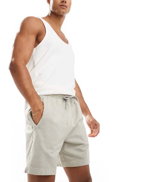 4505 - Icon - Vasket gråbrune hurtigttørrende sweat-shorts på 18 cm - view 1
