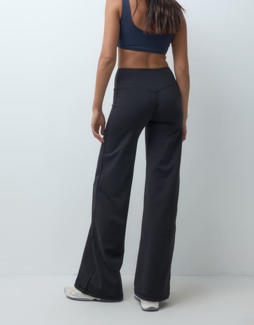 4505 – Icon – Weiche Tanzhose in Schwarz mit weitem Bein und hohem Bund, 4 von 5