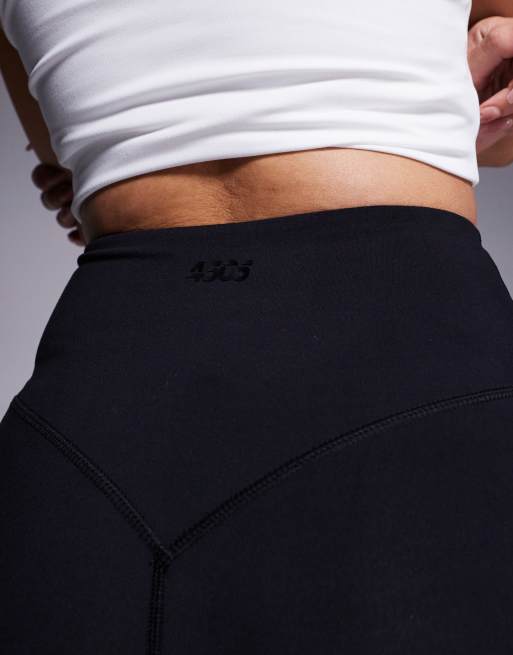 4505 – Icon – Weiche Yoga-Leggings in Schwarz mit minimalen Nähten, 3 von 5