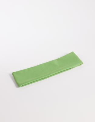 4505 - Icon - Weiches, breites Yoga-Stirnband in Grün