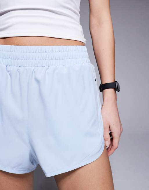 4505 Icon woven run shorts with zip pockets in ice blue, 5 of 5