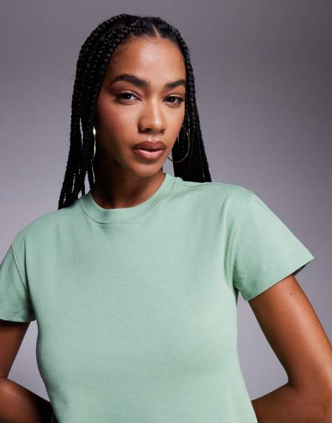 4505 – Icon – Zielony, bawełniany T-shirt szybkoschnący, o pudełkowym kroju - view 1