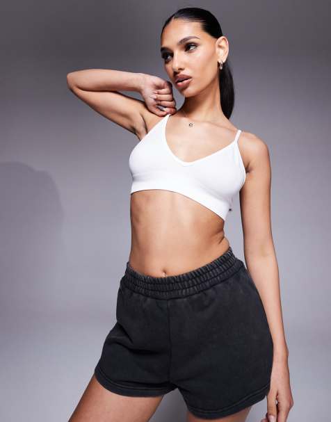 4505 Intimate seamless active light support sports bra in white