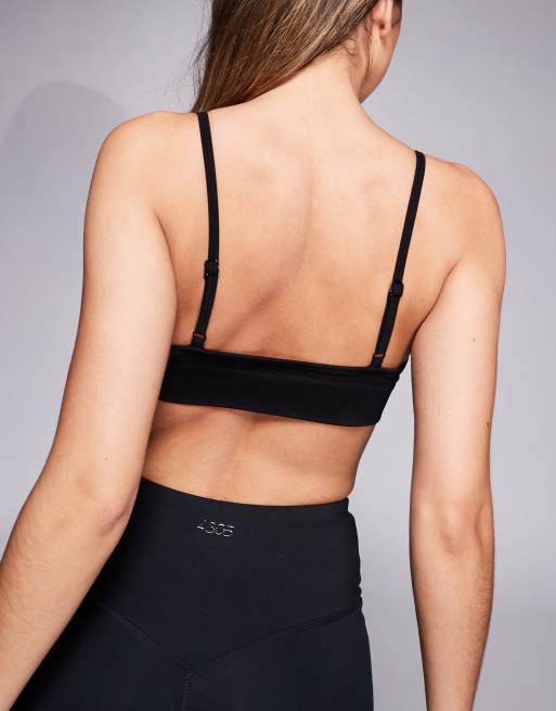4505 - Intimate - Lot de 3 brassières de sport sans coutures maintien léger - Noir, 4 de 4