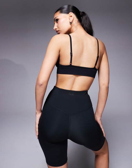 4505 Intimate seamless active light support sports bra in black