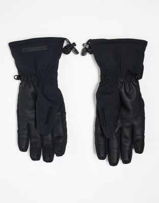 4505 - Isolierende, wasserabweisende Ski-Handschuhe in Schwarz