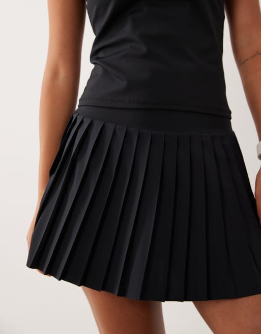 4505 - Jupe de tennis plissée avec short intégré - Noir, 5 de 5