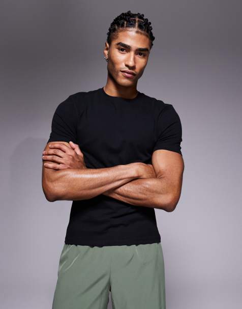 4505 - Katoenen baby tee met gekrompen pasvorm en sneldrogende afwerking in zwart - view 1