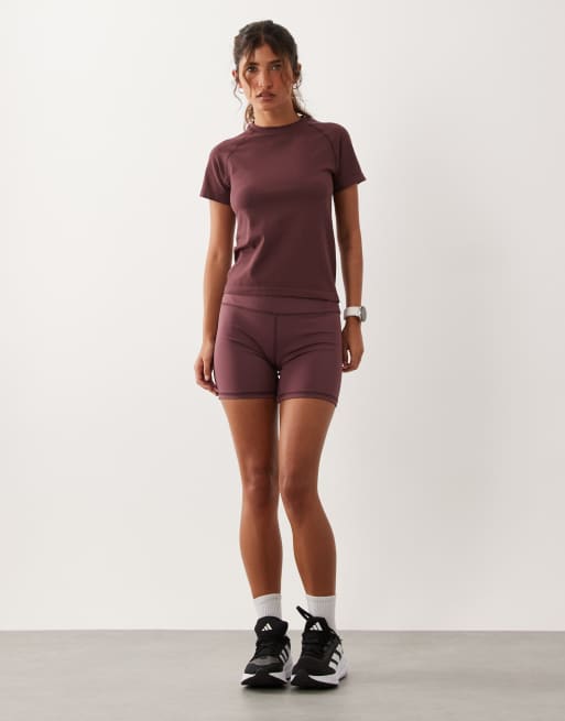 4505 lätt, sömlös mesh-löpar-t-shirt i rose taupe, 3 av 4